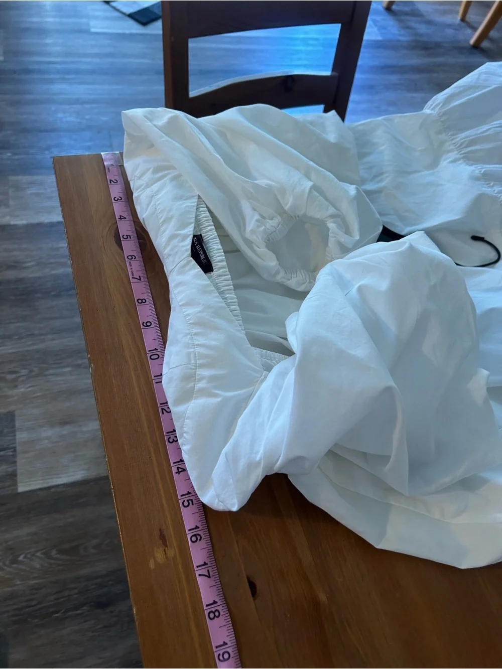 Banana Republic White Puff-Sleeve Babydoll Dress